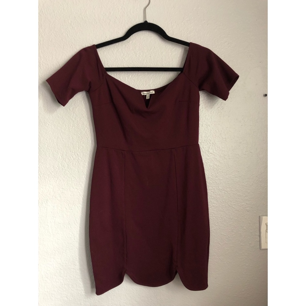 Charlotte Russe burgundy dress